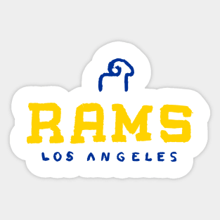 Los Angeles Raaaams 34 Sticker